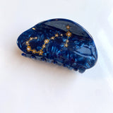 Hand-Painted Zodiac Constellation Hair Claw Clip | Eco-Friendly