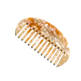 Curved Detangling Wide Tooth Acetate Hair Comb | Eco-Friendly
