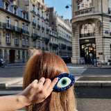 Hand-painted Evil Eye Handbag Hero Brush | Eco-Friendly