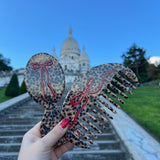 Hand-painted Leopard Bow Handbag Hero Brush | Eco-Friendly