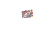 Purse Scalloped Small Acetate Hair Comb | Eco-Friendly