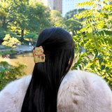 Hand-painted Lucky Cat Claw Hair Clip | Eco-Friendly