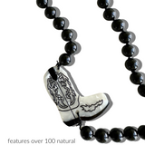 Hand-painted Western Boot Gemstone Crossbody Phone Chain