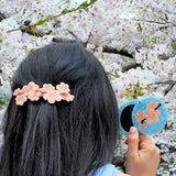 Hand-painted Cherry Blossom Compact Mirror | Eco-Friendly
