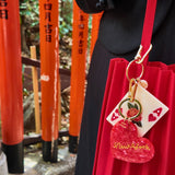 Hand-painted New York Heart Bag Charm + Keychain | Eco-Friendly
