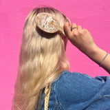 Hand-painted Seashell Handbag Hero Brush | Eco-Friendly