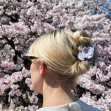 Handmade Origami Gardenia Flower Claw Hair Clip