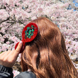 Hand-painted Snake Handbag Hero Brush | Eco-Friendly