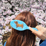 Hand-painted Dachshund Dog Amazing Hair Day Brush | Eco-Friendly