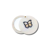 Hand-painted Monarch Butterfly Compact Mirror | Eco-Friendly