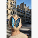 Hand-Painted Morpho Butterfly Claw Hair Clip | Eco-Friendly