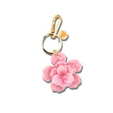 Handmade Origami Gardenia Flower Bag Charm + Keychain