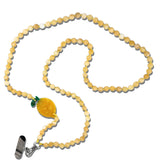 Hand-painted Lemon Gemstone Crossbody Phone Chain