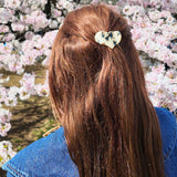 Handmade Mini Heart Lay Down Claw Clip | Eco-Friendly