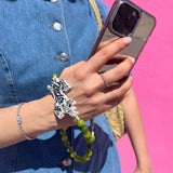 Hand-painted Tiger Gemstone Bracelet Phone Chain