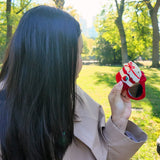 Hand-Painted Strawberry Jam Compact Mirror