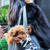 Hand-painted Coquette Bow Bag Charm + Keychain