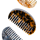 Curved Detangling Wide Tooth Acetate Hair Comb | Eco-Friendly