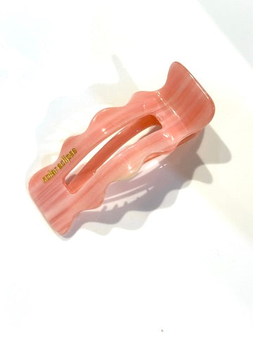 Scalloped Lay Down Acetate Claw Hair Clip | Eco-Friendly
