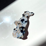 Hand-painted Dalmatian Dog Barrette Hair Clip | Eco-Friendly