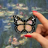 Hand-painted Monarch Butterfly Brooch Pin