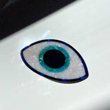 Hand-painted Evil Eye Barrette Hair Clip | Eco-Friendly