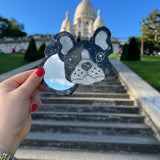 Hand-painted Frenchie Dog Compact Mirror | Eco-Friendly