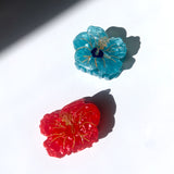 Hand-painted Hibiscus Flower Claw Hair Clip | Eco-Friendly