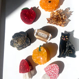 Hand-painted Pumpkin Claw Hair Clip | Fall Limited Edition