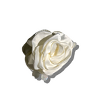 Big Satin Rose Flower Hair Claw Clip