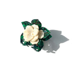 Hand-painted Poinsettia Claw Hair Clip | Eco-Friendly