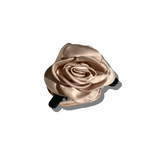 Big Satin Rose Flower Hair Claw Clip