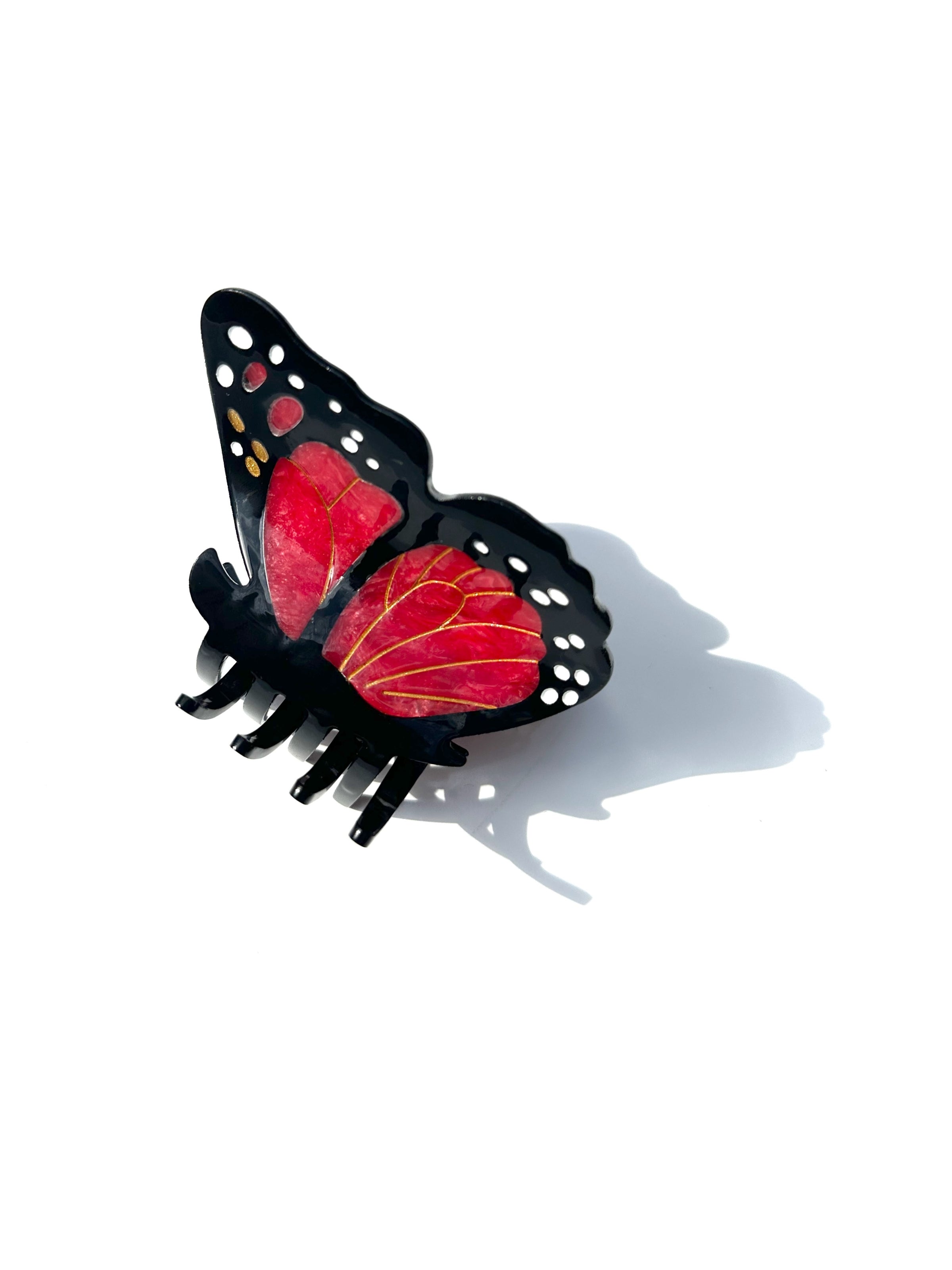 Hand-painted Limited Edition Monarch Butterfly Claw Hair Clip | Eco-Friendly