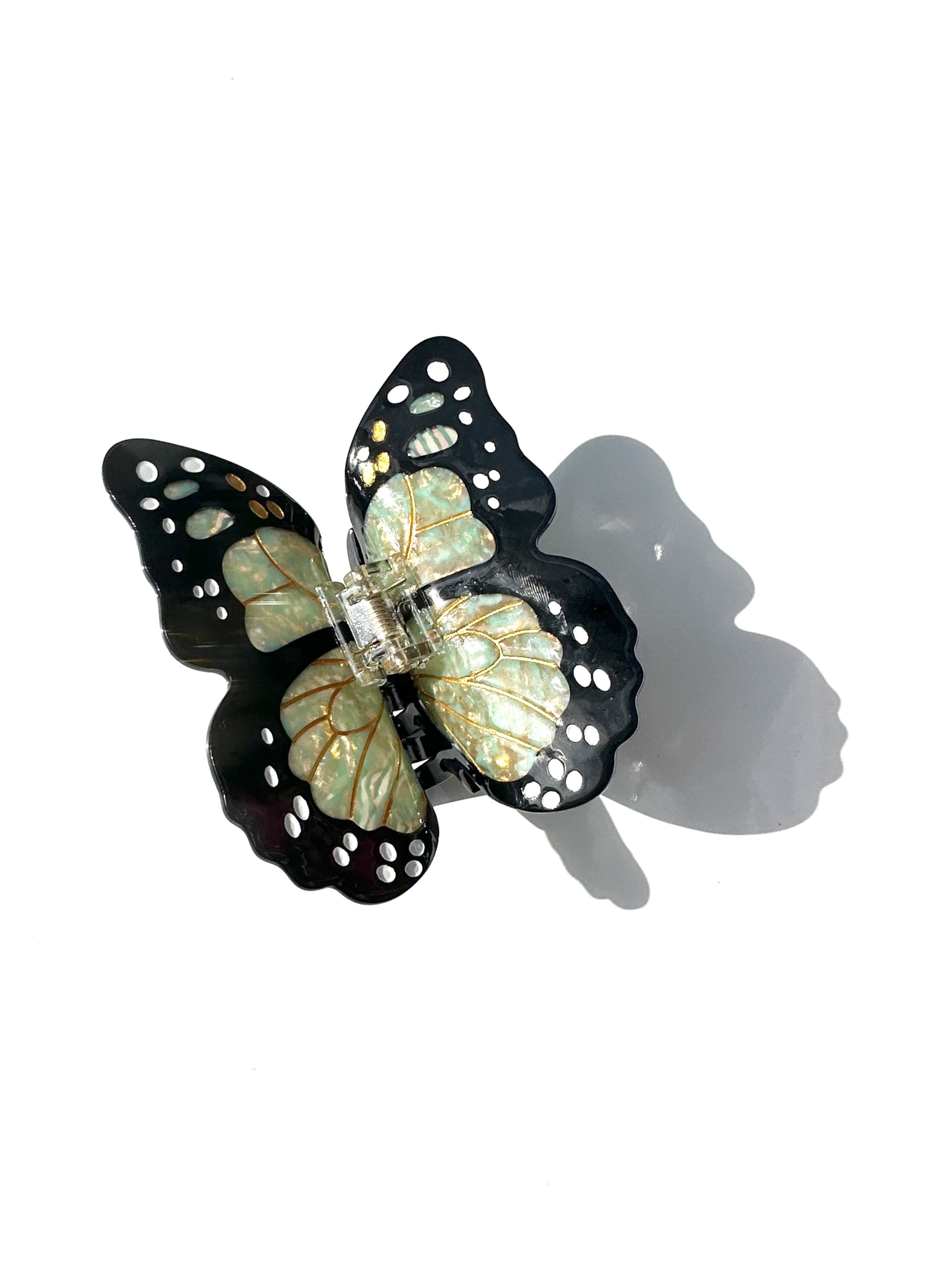 Hand-painted Limited Edition Monarch Butterfly Claw Hair Clip | Eco-Friendly