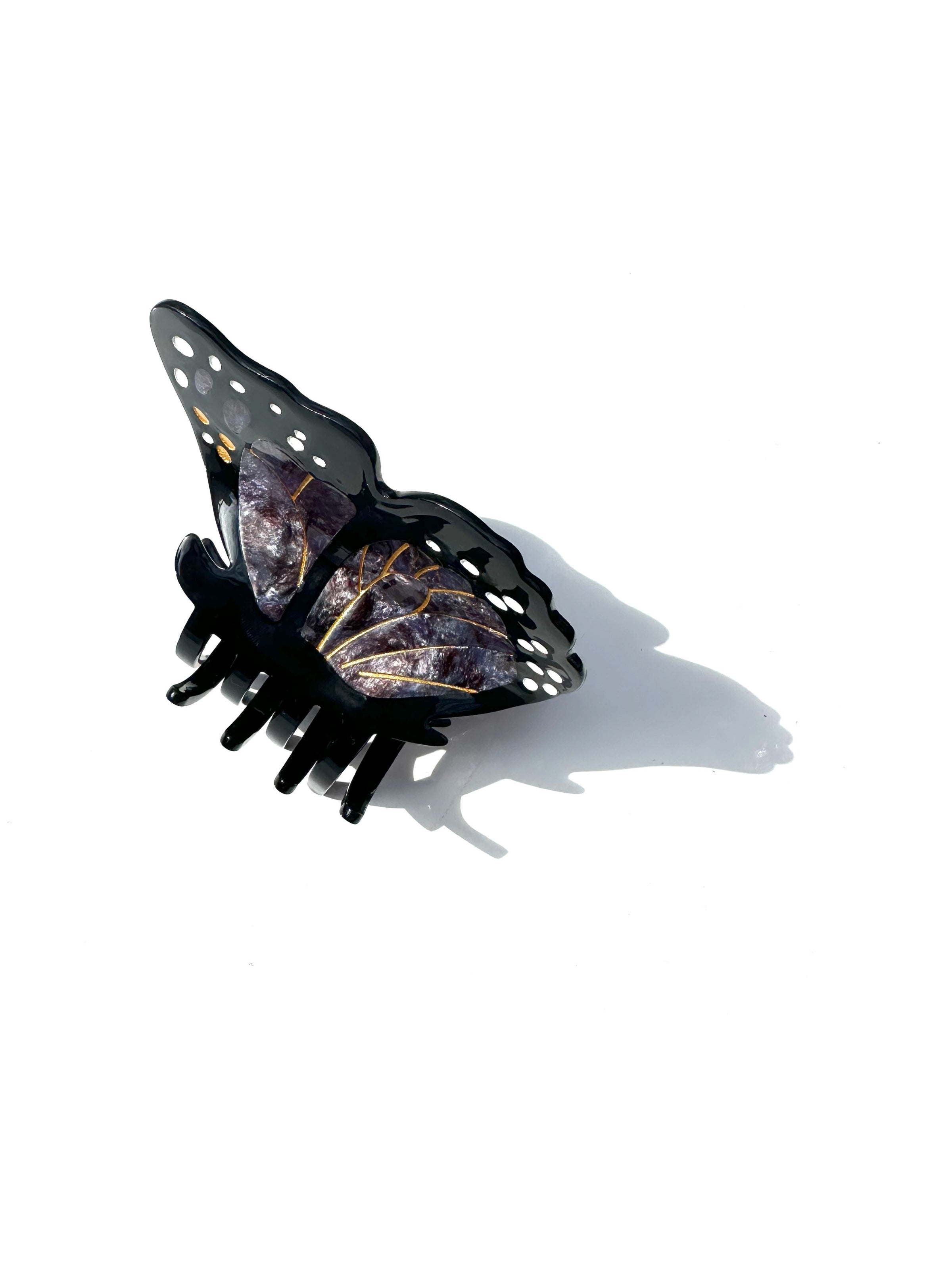 Hand-painted Limited Edition Monarch Butterfly Claw Hair Clip | Eco-Friendly