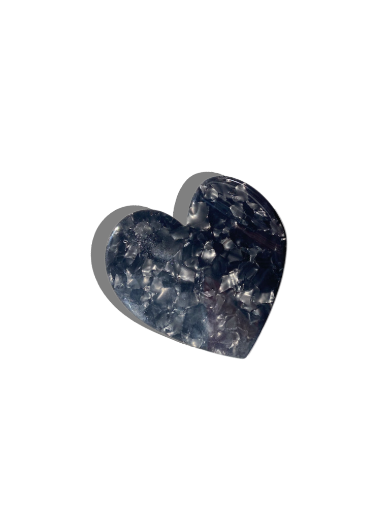 Heart Acetate Claw Hair Clip | Eco-Friendly