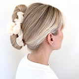 Organza Ruffle Claw Clip