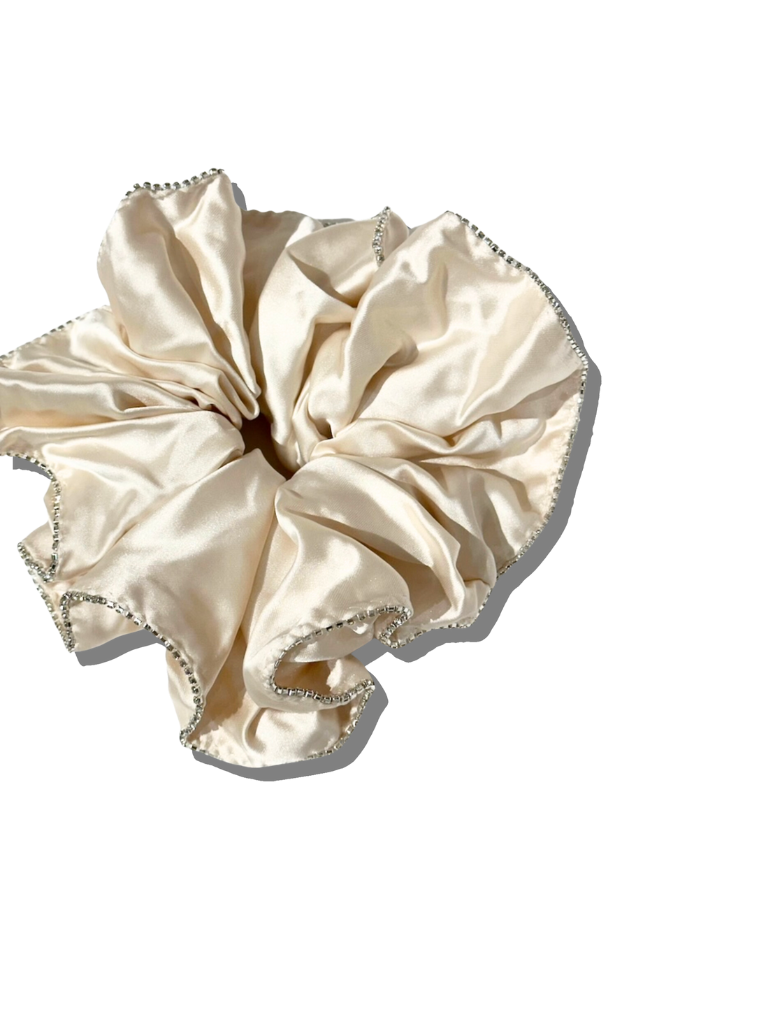 Giant Diamond Satin Scrunchie