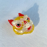 Hand-painted Lunar Lion Head Claw Hair Clip | Eco-Friendly