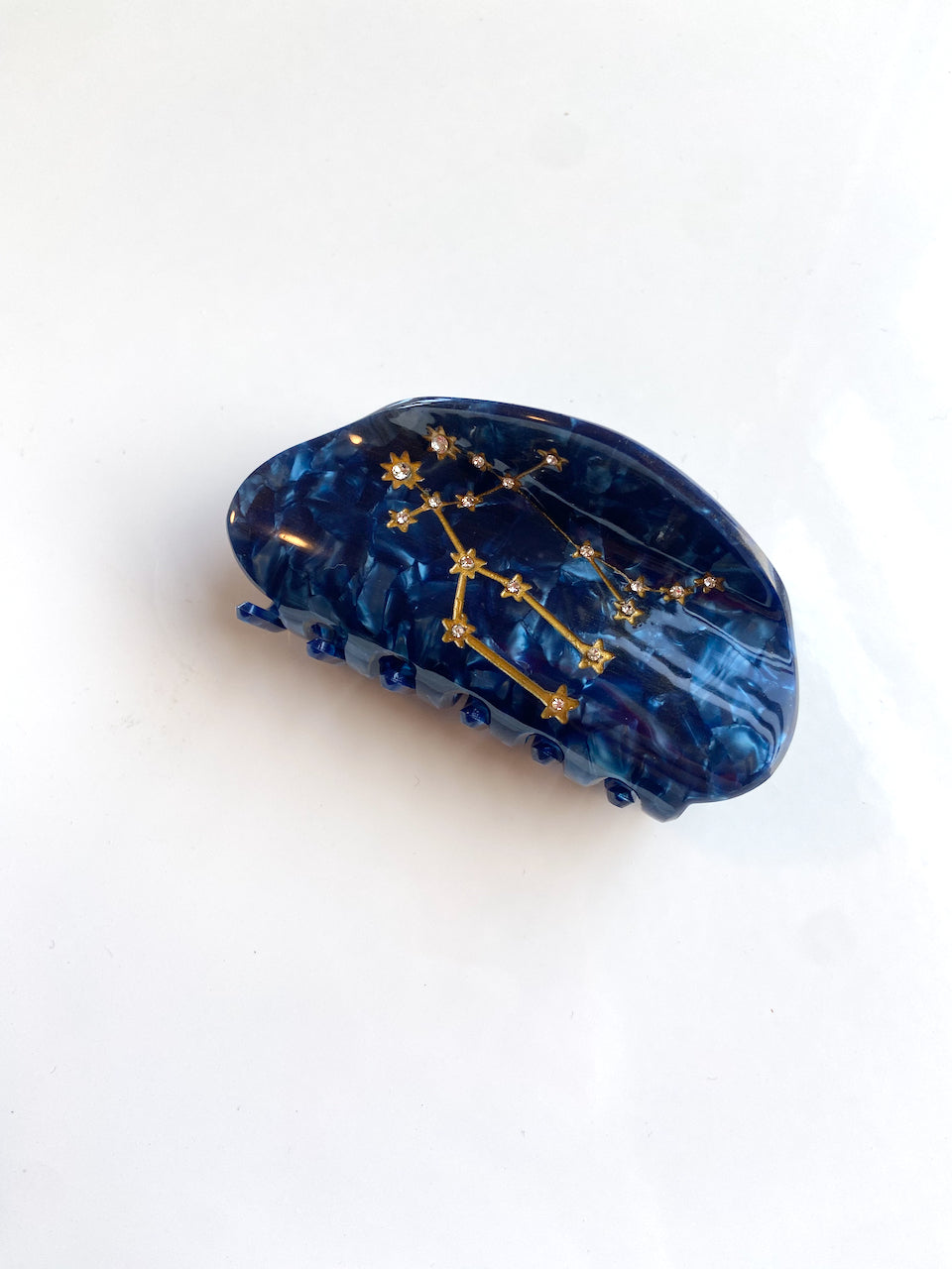 Hand-Painted Zodiac Constellation Hair Claw Clip | Eco-Friendly