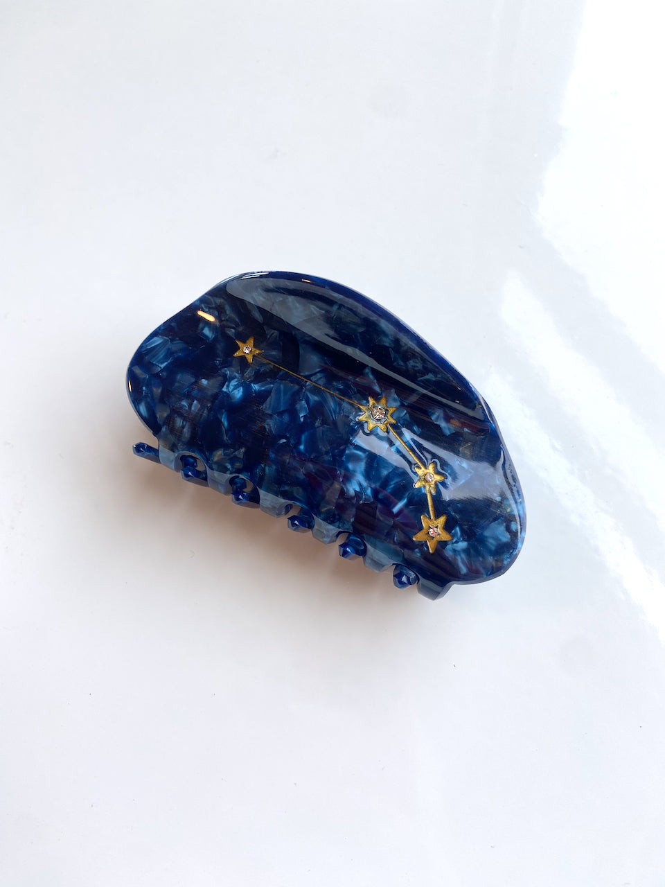 Hand-Painted Zodiac Constellation Hair Claw Clip | Eco-Friendly