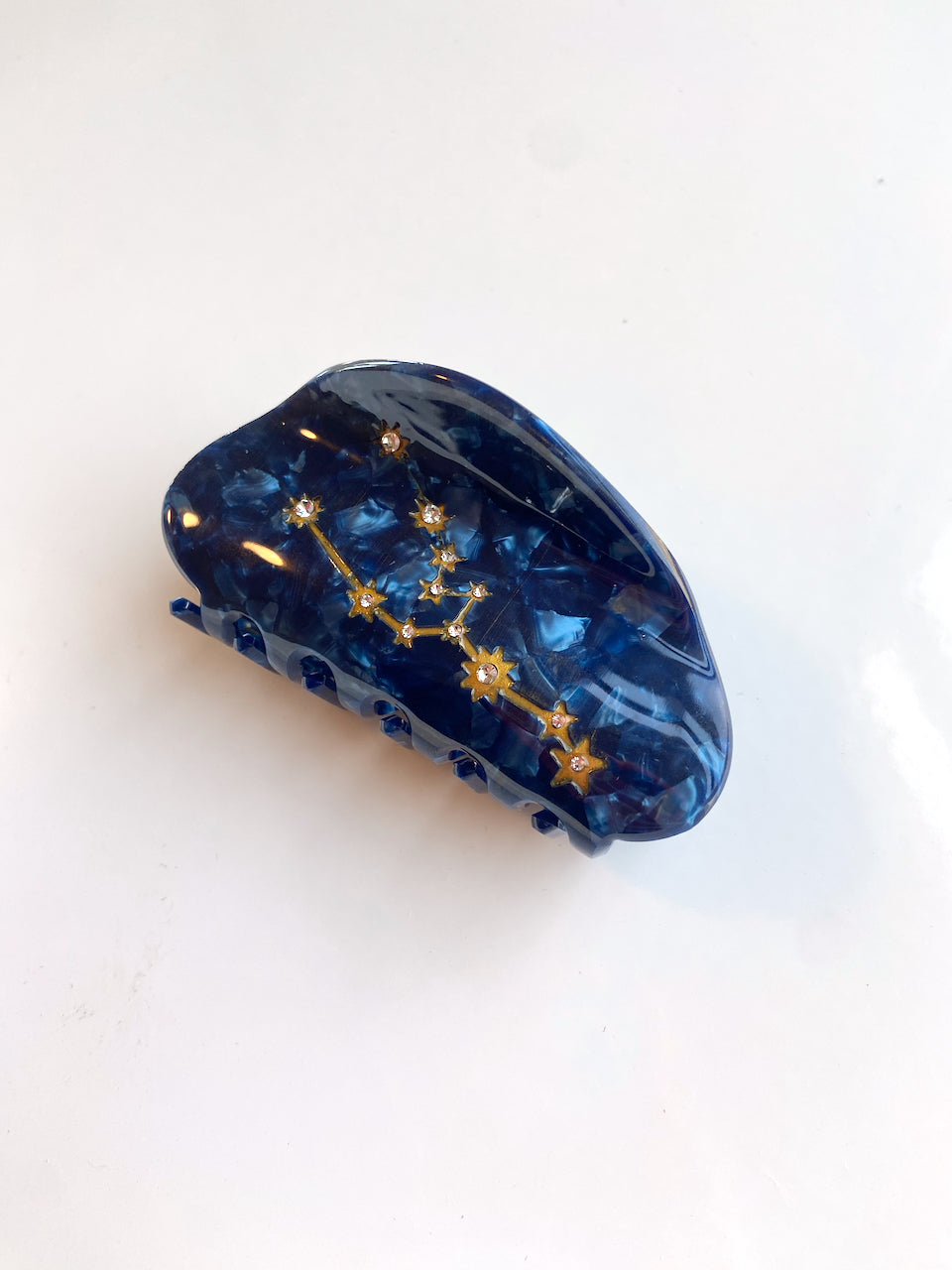 Hand-Painted Zodiac Constellation Hair Claw Clip | Eco-Friendly