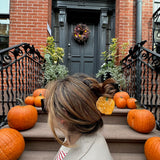 Hand-painted Pumpkin Claw Hair Clip | Fall Limited Edition