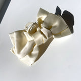 Big Satin Bow Claw Hair Clip