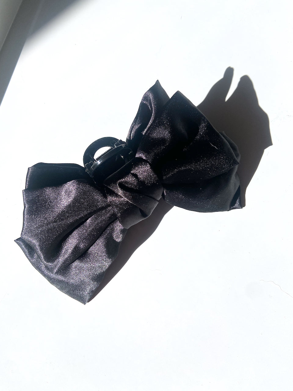 Big Satin Bow Claw Hair Clip