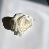 Big Satin Rose Flower Hair Claw Clip