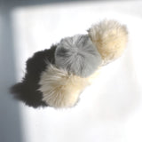 Fluffy Pom Vegan Fur Claw Hair Clip