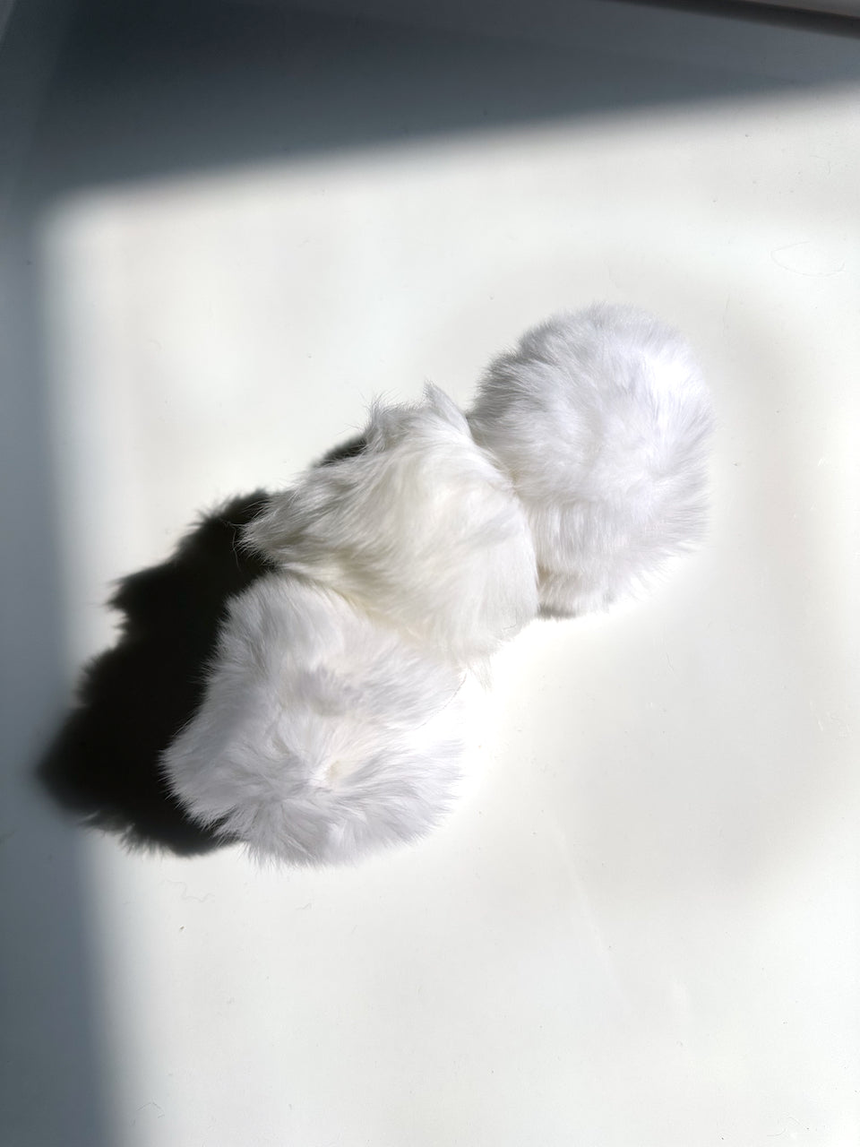 Fluffy Pom Vegan Fur Claw Hair Clip