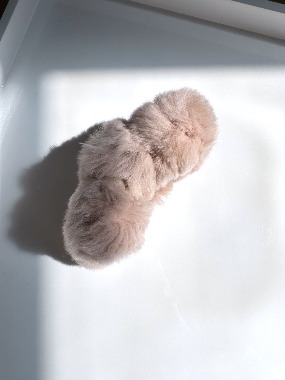 Fluffy Pom Vegan Fur Claw Hair Clip