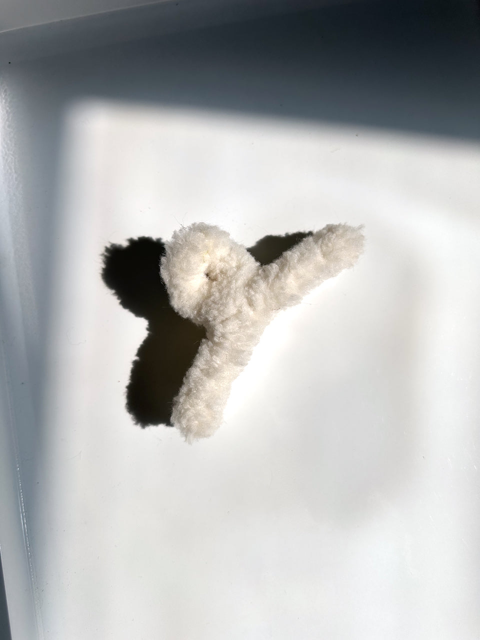 Teddy Sherpa Vegan Fur Claw Hair Clip